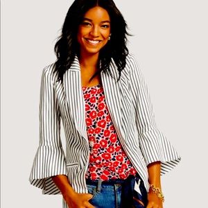 Cabi 👑stylish striped light jacket with bell sleeves. Not even once worn.